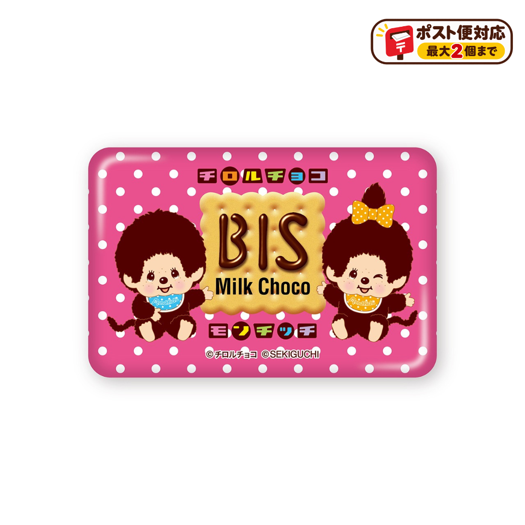 チロルチョコ×モンチッチ スクエア缶バッジ BIS