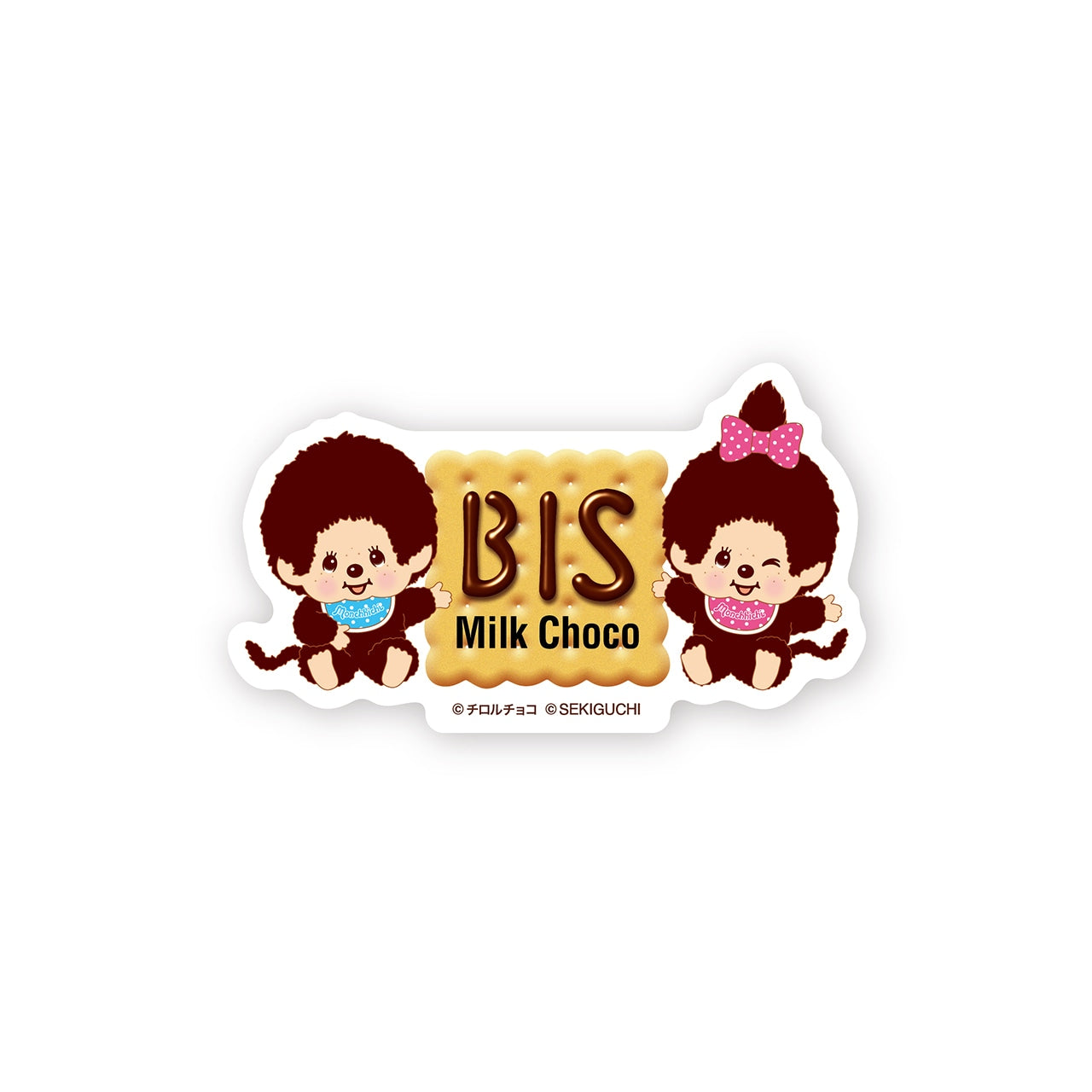 チロルチョコ×モンチッチ ステッカー BIS