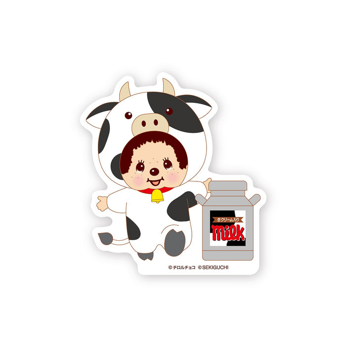 チロルチョコ×モンチッチ　ステッカー milk
